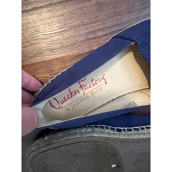 Quacker Factory Sequin Flag Espadrilles Womens 4th of July Shoes Navy Size 7.5 - Picture 3 of 4